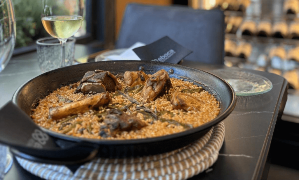 La paella valenciana de espolín